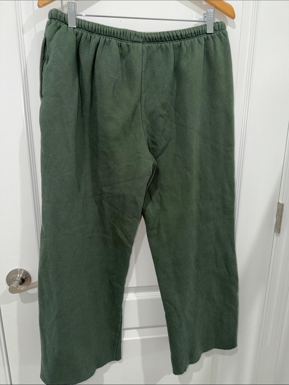 Wild Fable wide leg Relaxed Drawstring Sweatpants - Dark Green size medium - Picture 5 of 5